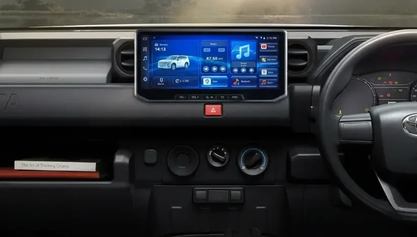 Dashboard after the upgrade, with a large-screen ASUKA head unit