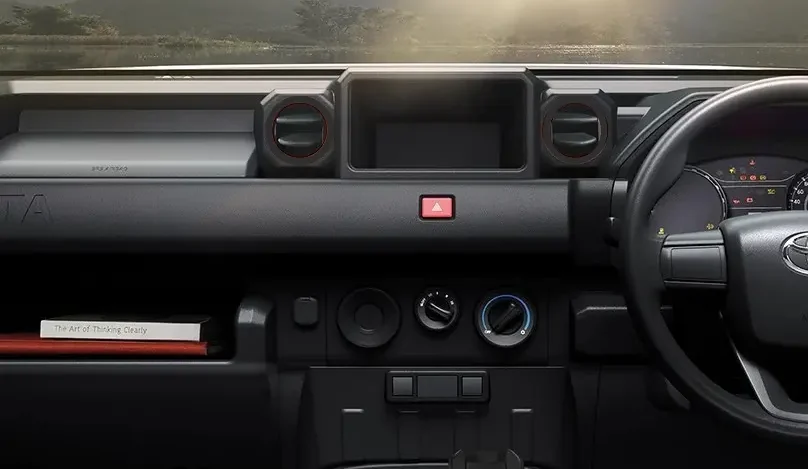 Dashboard before the upgrade, with the factory radio